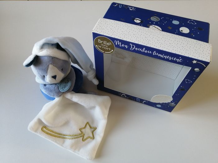 peluche ours luminescent babynat - photo numéro 1
