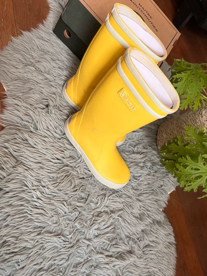 Bottes de pluie marque Aigle, taille 28 - photo numéro 4