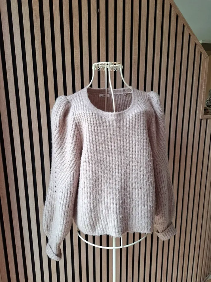 Pull beige moelleux Camaïeu T L