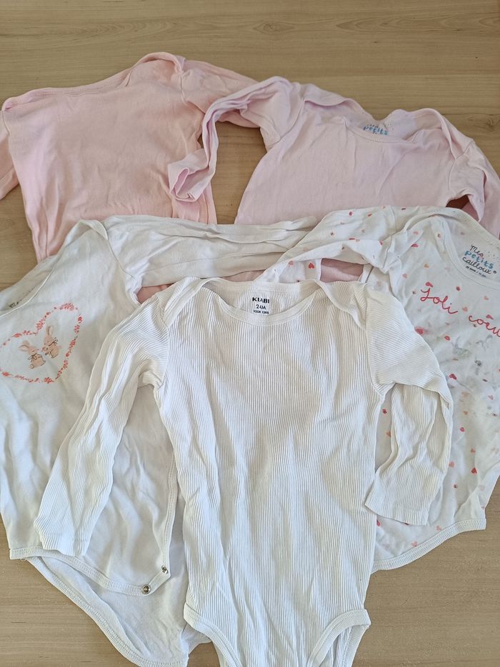 Lot de 10 bodies manches longues - photo numéro 2