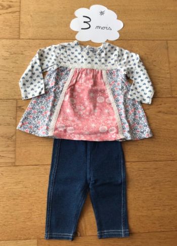 Ensemble tee shirt & jegging 3 mois