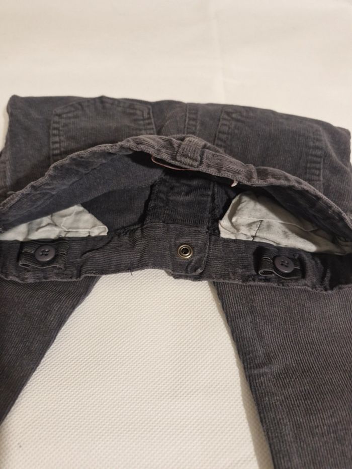 Pantalon velours côtelé 24 mois gris Tissaia - photo numéro 2