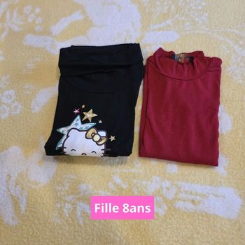 Sous pulls fille 8ans