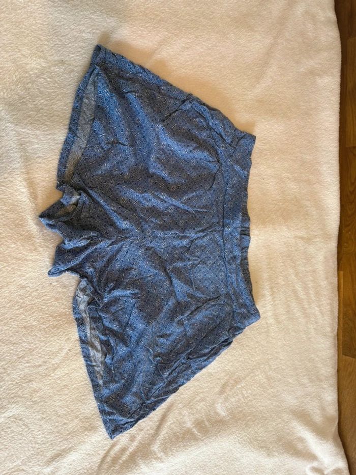 Short fluide Esmara bleu à motifs – Taille 48 - photo numéro 2