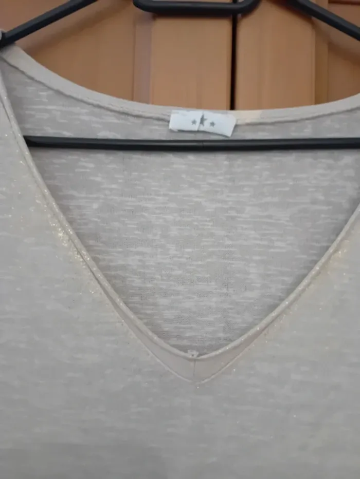 Haut beige irisé - photo numéro 8