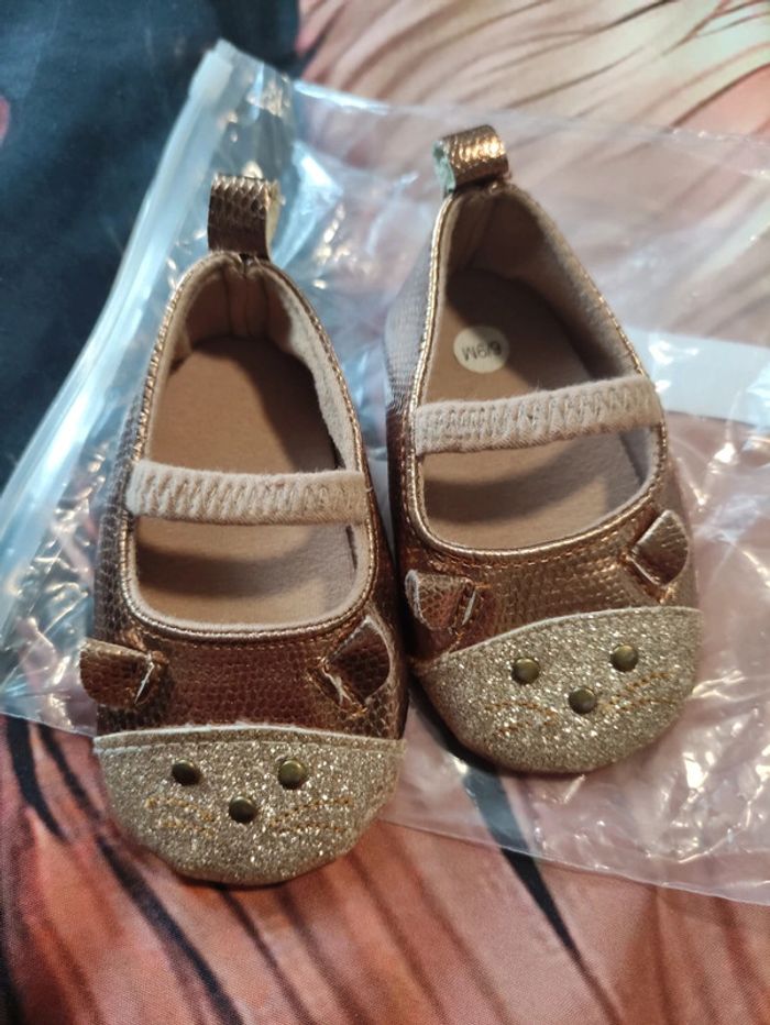 Paire de ballerine chat 3/6 mois