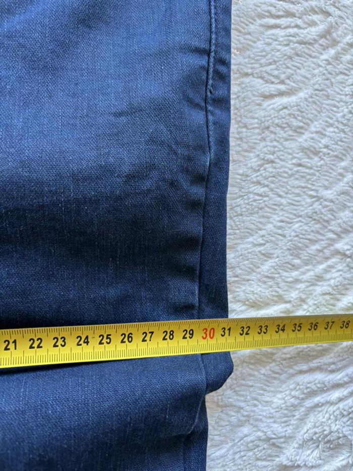 Jean Levi’s homme 541 Athletic taper regular straight droit W39 L34 48/50 XL/2XL enduit bleu marine - photo numéro 18