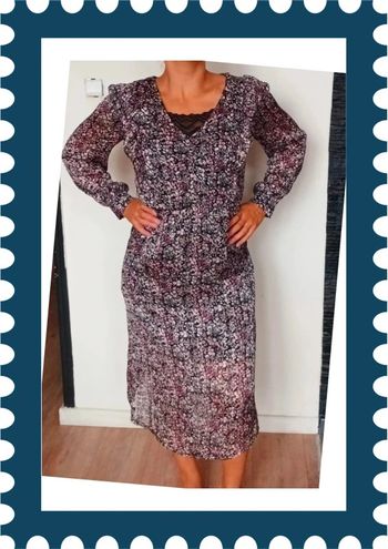 Robe longue à fleurs Kiabi taille 40