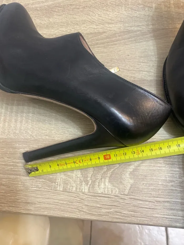 Bottines basses noir en cuir Pura Lopez taille 39 - n3p - photo numéro 7