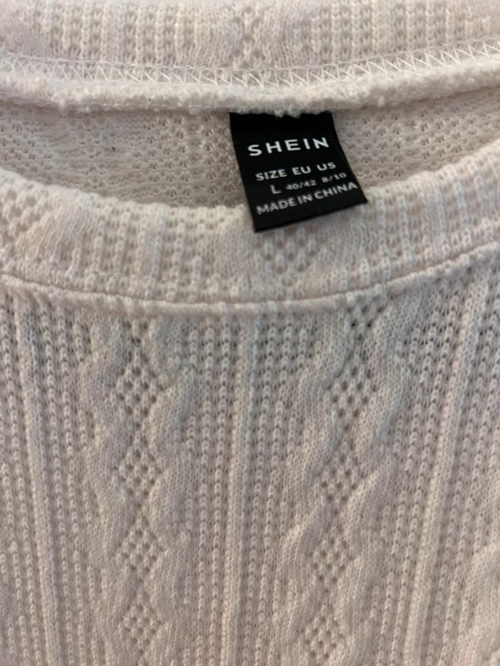 Robe pull crème taille L - photo numéro 3
