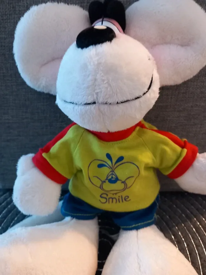 Peluche diddl smile avec short et t-shirt 33cm - photo numéro 2