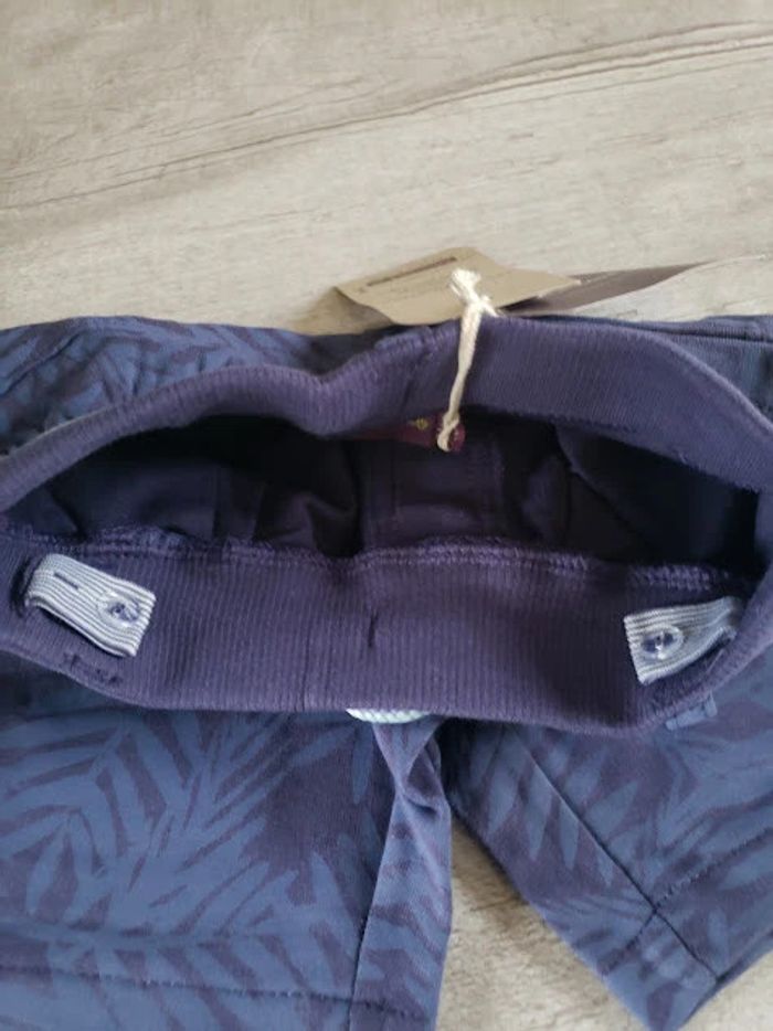 Bermuda Bleu marine et bleu cobalt Zuzuage1 garçon 2 ans Sergent Major - photo numéro 3