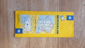 Vintage carte routière Michelin France Vannes Angers numéro 63