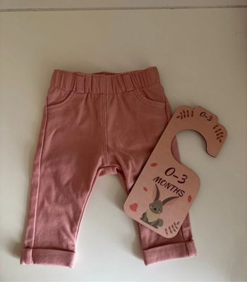 Legging bébé rose