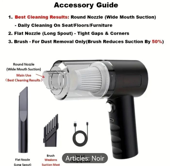 ASPIRATEUR À MAIN SANS FIL CEEAOO - photo numéro 10