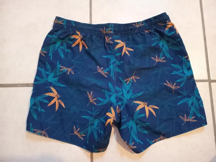 Short de bain 10/11 ans Décathlon bleu & orange - photo numéro 2