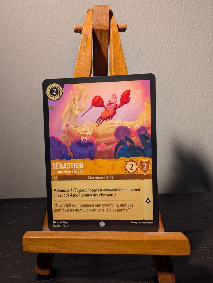 🌟 Sébastien – Disney Lorcana FR - En excellent état 🌟