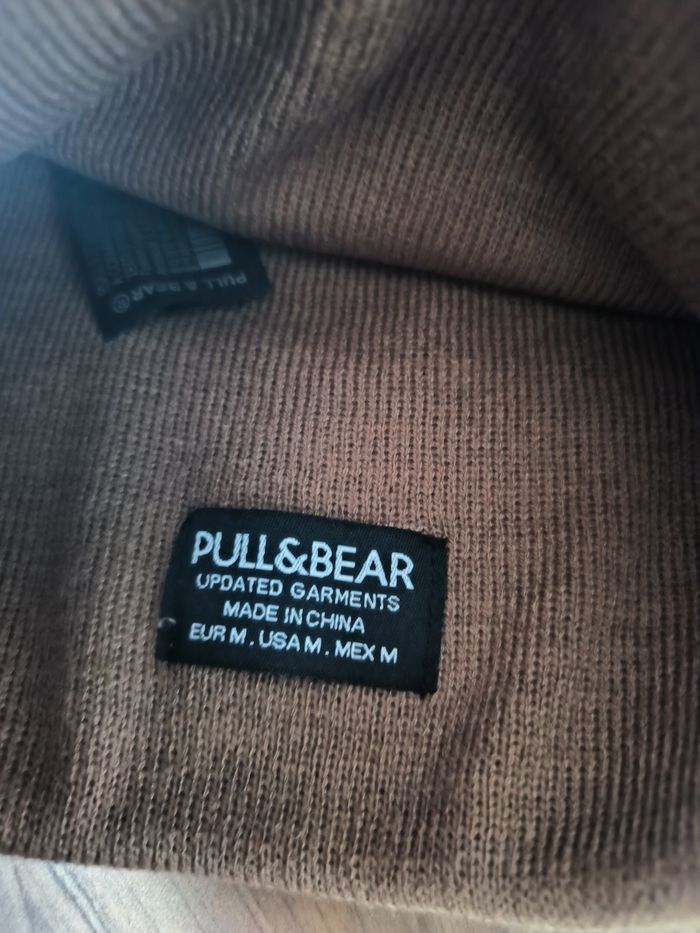 Bonnet Pull & Bear marron clair M neuf mixte - photo numéro 2