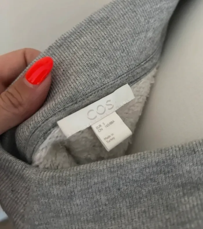 Cos sweat gris coton oversize femme, taille S/36 - photo numéro 7