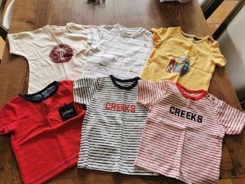 Lot 6 tee shirts 6 mois