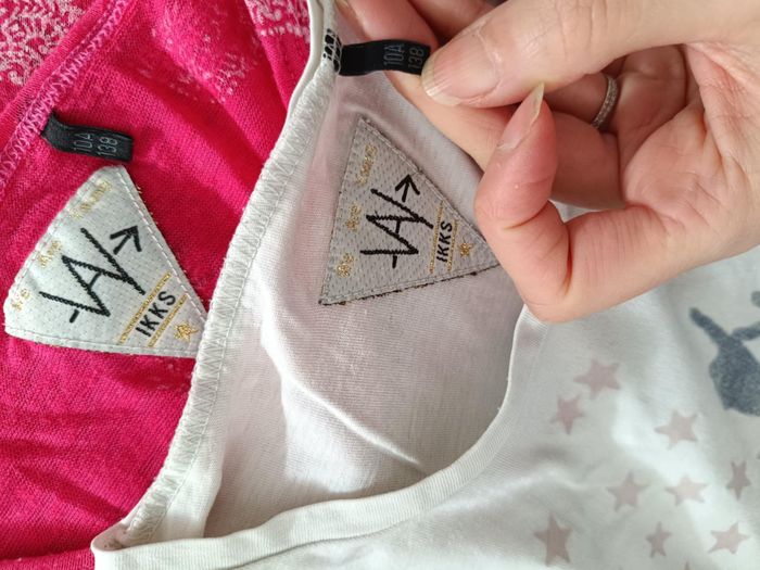 Lot de deux hauts fille manches longues IKKS 10 ans - photo numéro 3