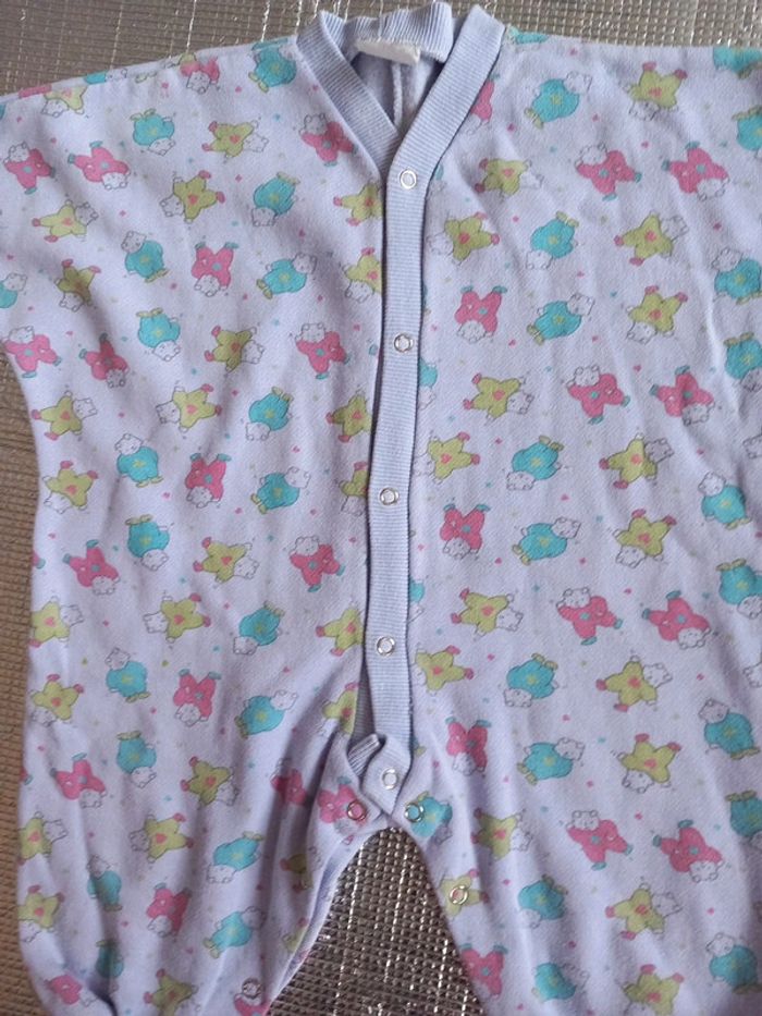 Pyjama violet 1an coton - photo numéro 3