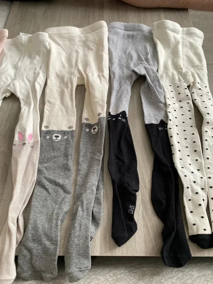 Lot de 5 paires de collants kiabi 23/26 - photo numéro 3