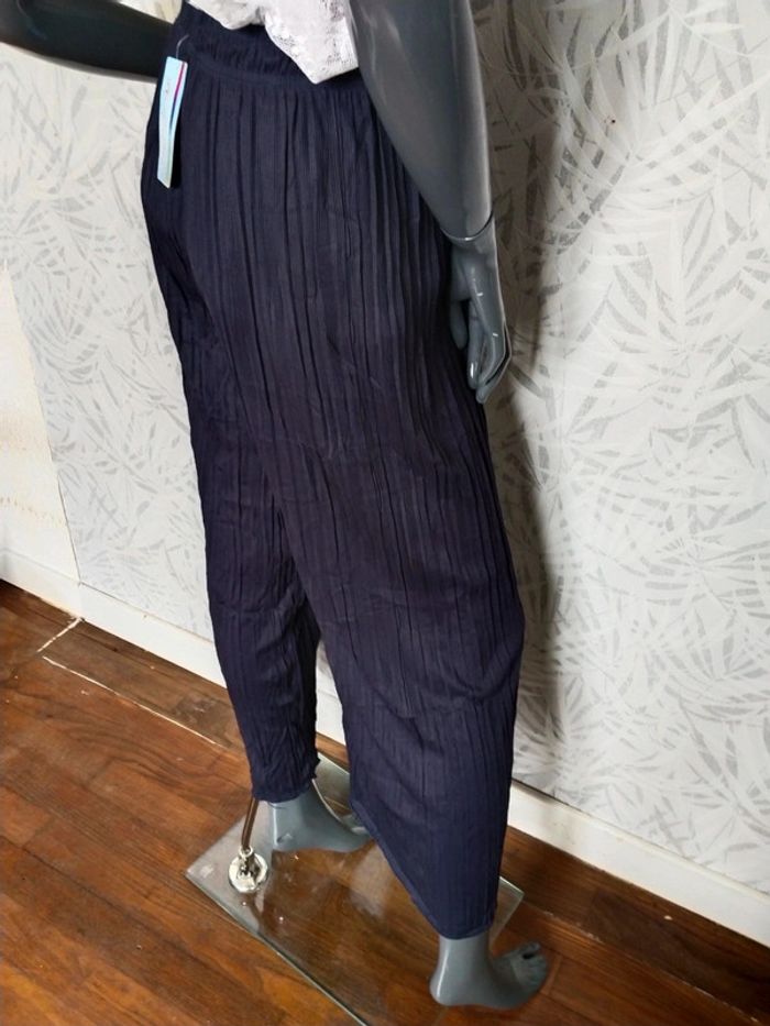 Sublime pantalon plissé jambes larges femme taille 36 38 40 42 44 46 - photo numéro 4