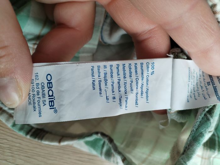 Chemise à carreaux bébé - photo numéro 3
