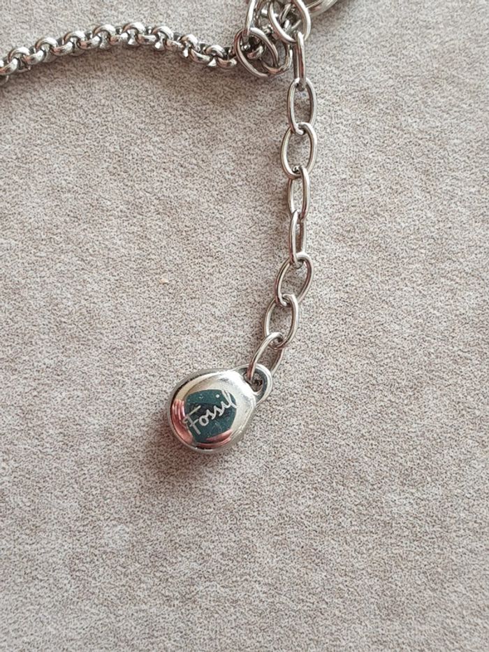 Parure bijoux marque m Fossil- bracelet et collier Acier inoxydable - photo numéro 2