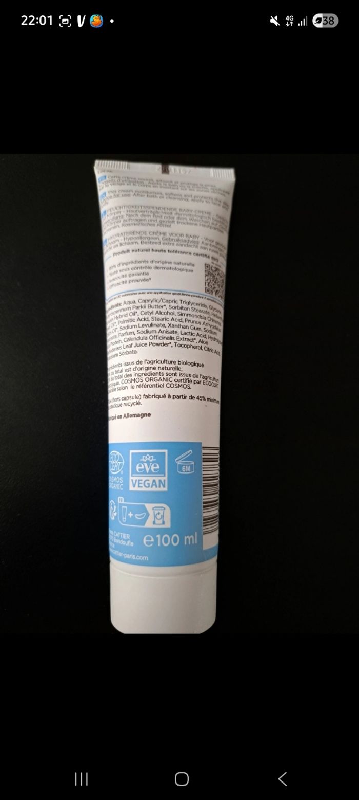 Creme hydratante - photo numéro 2