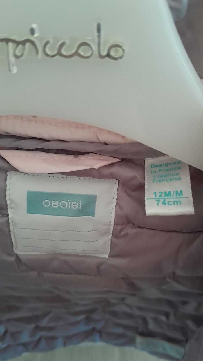 Doudoune fille obaibi 12 mois - photo numéro 4