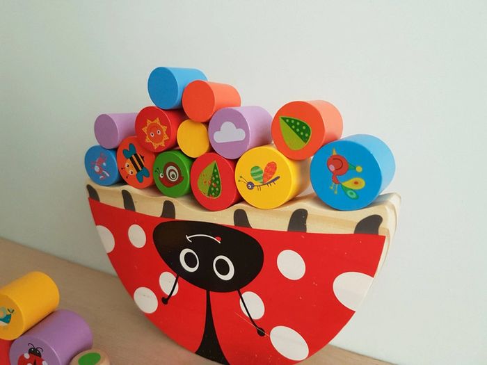 Jeu à bascule en bois coccinelle équilibriste - photo numéro 10