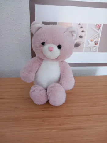 Peluche chat rose atmosphèra for kids 30cm