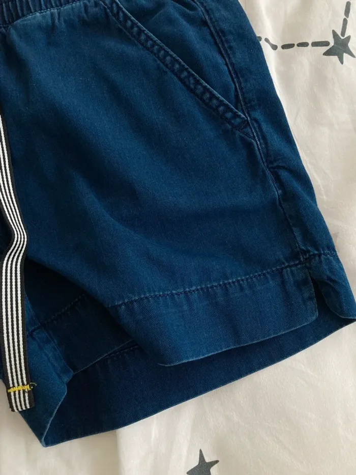 Magnifique short bleu foncé en coton || taille 32-34 - photo numéro 3