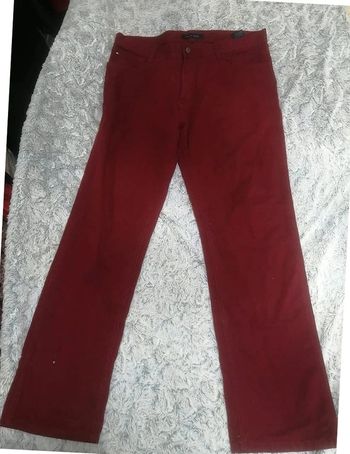 pantalon droit Tommy Hilfiger bordeaux taille 46