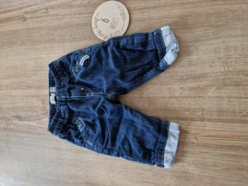 Jean Denim Bébé Garçon Foncé Revers Timberland - 6 mois