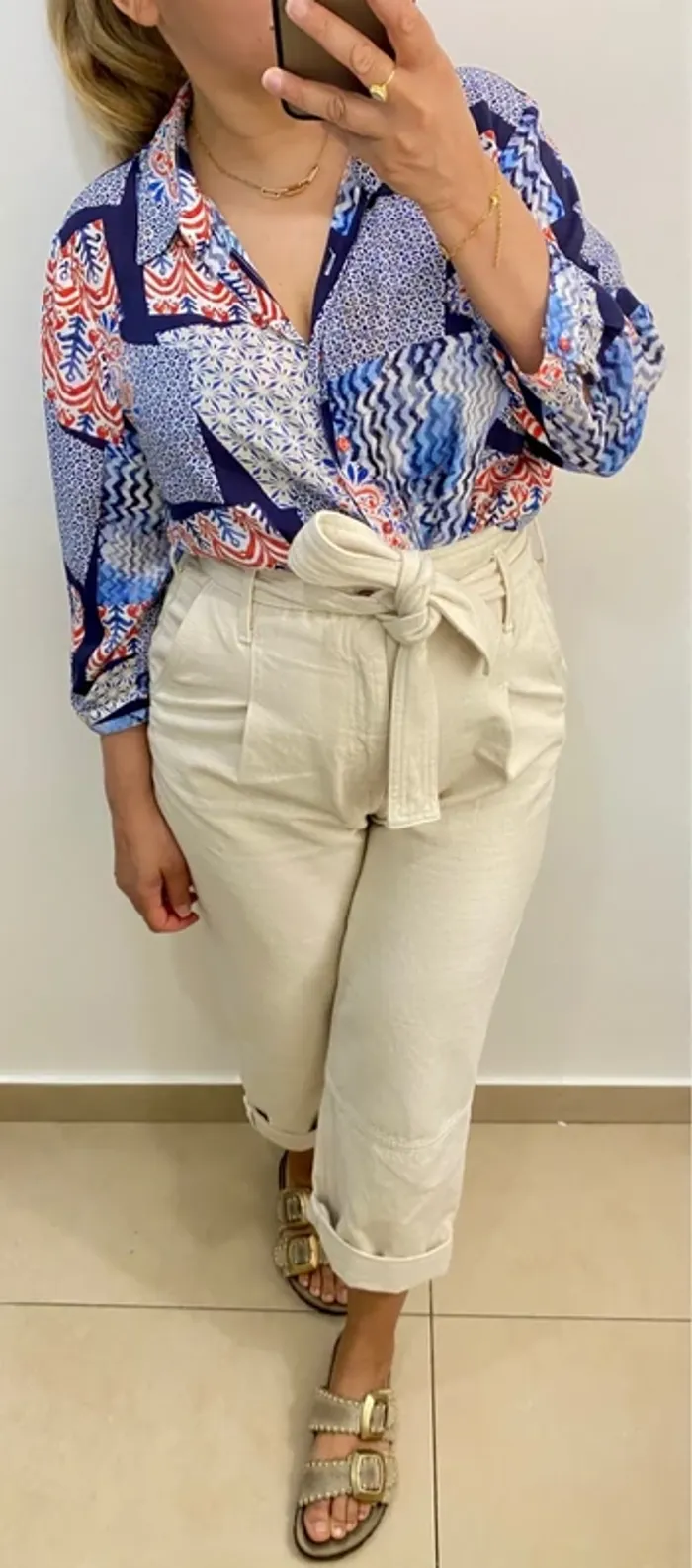 Chemise fluide imprimée taille 42 - photo numéro 5