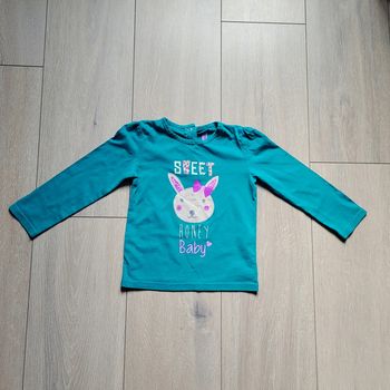 Maillot manche longue  bleu. Fille 24 mois. Marque In Extenso