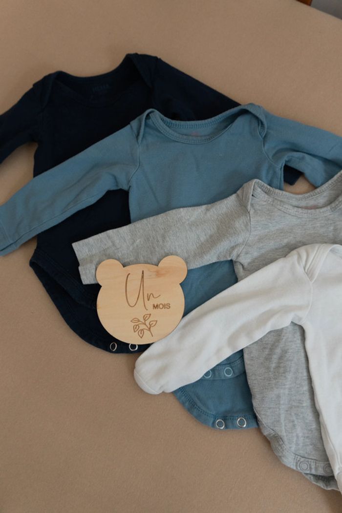 lot bodies body manches longue 1 mois - photo numéro 2