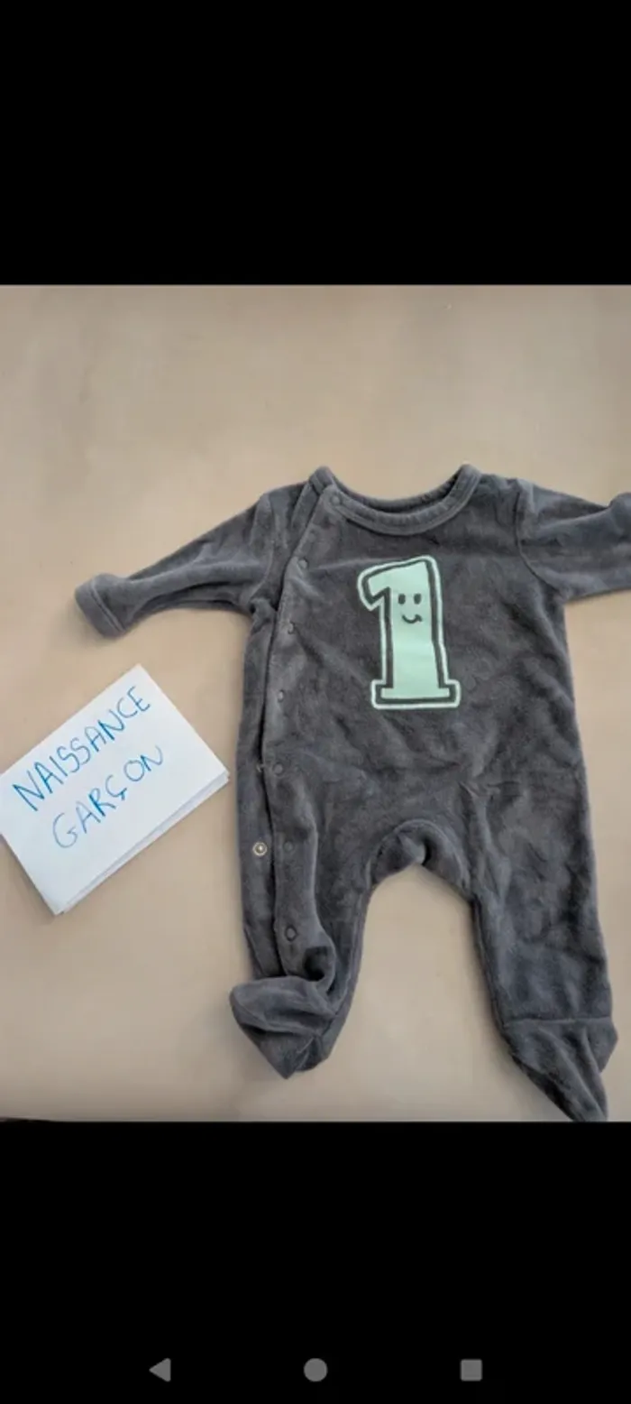 Pijama hiver bébé garçon naissance