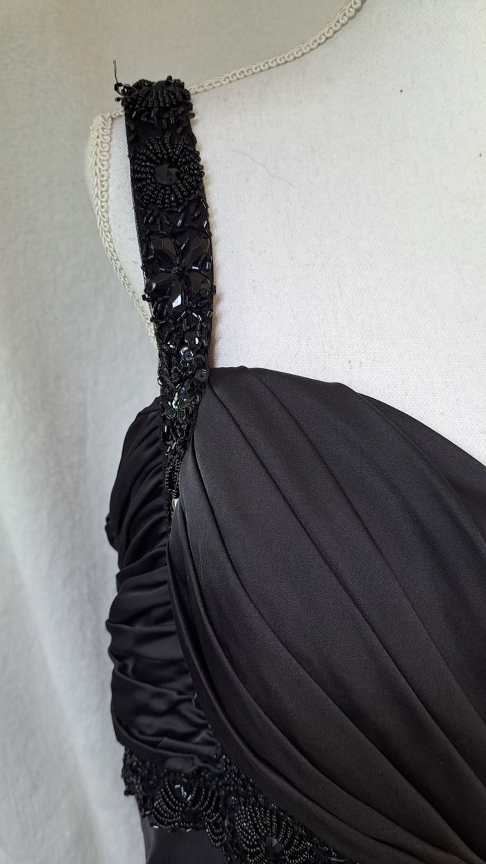 Robe soirée ou cérémonie taille 50 noir perle jujube et Christine - photo numéro 2