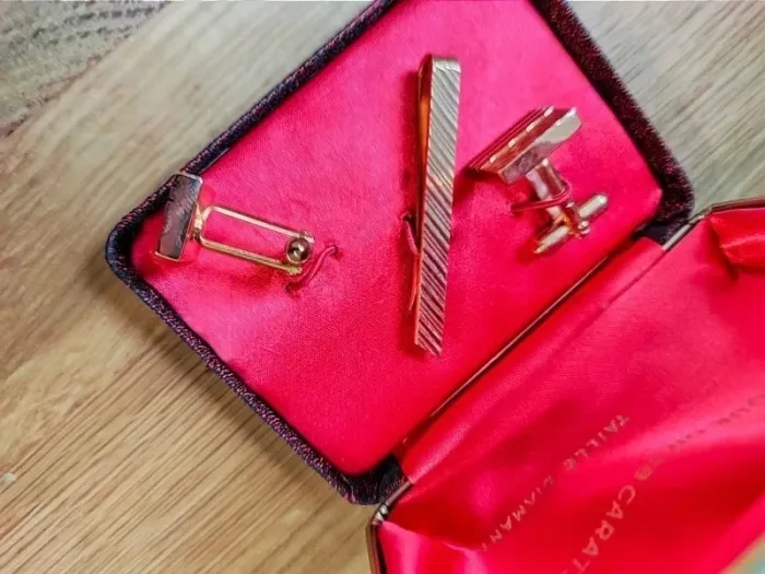 Ensemble boutons de manchettes et pince cravate - photo numéro 7
