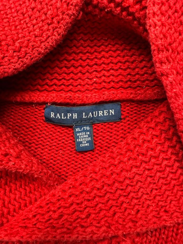 Sweat Ralph Lauren rouge taille XL - photo numéro 7