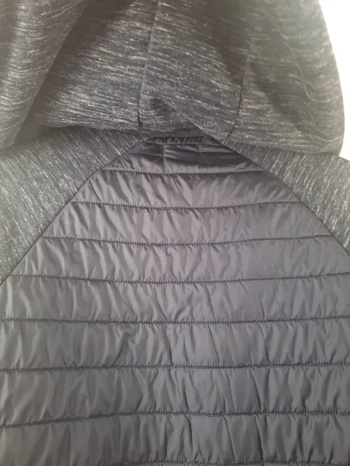 Veste bleu marine bi matière taille L Gémo - photo numéro 11
