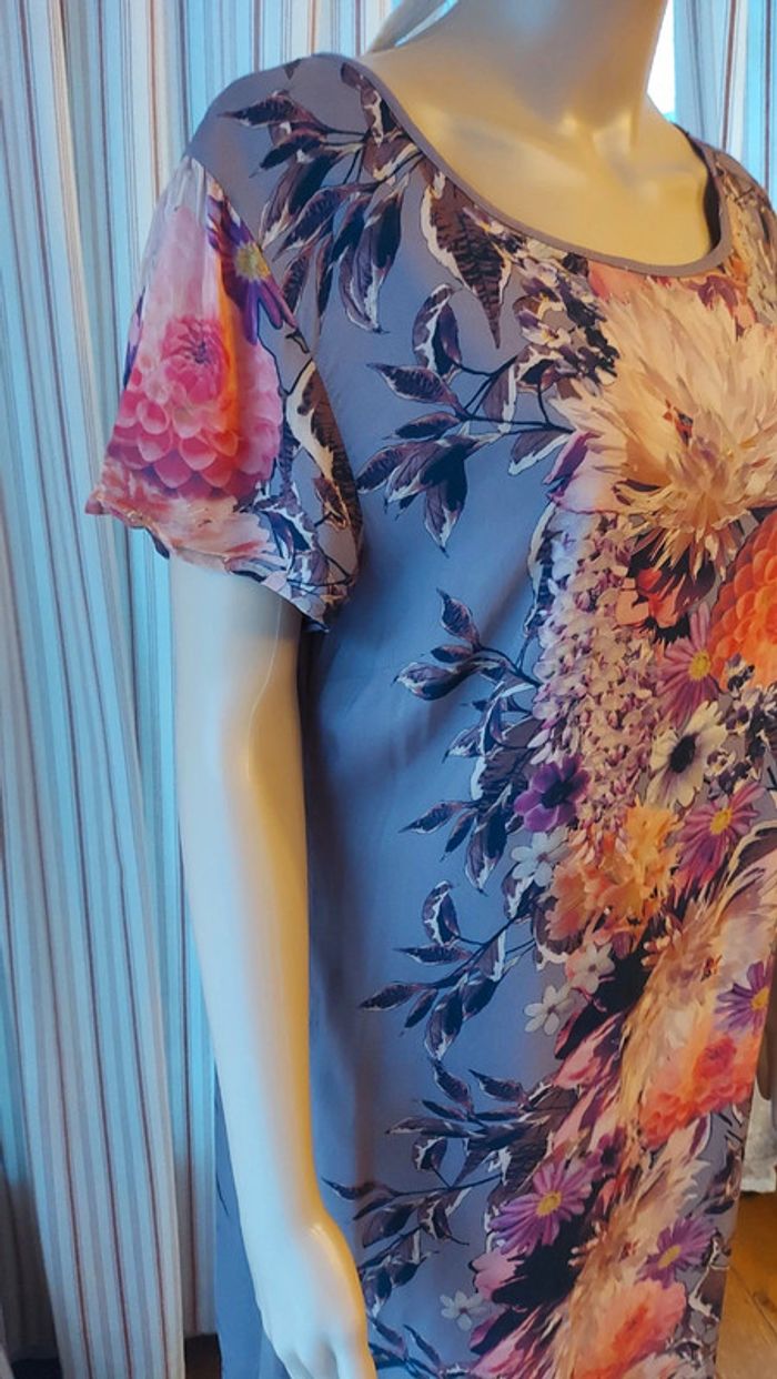 Robe lila fleuries Libelle Femmes fr 46 be 44 - photo numéro 9