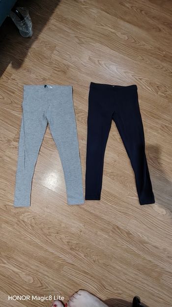 Lot 2 leggings fille 6-7A