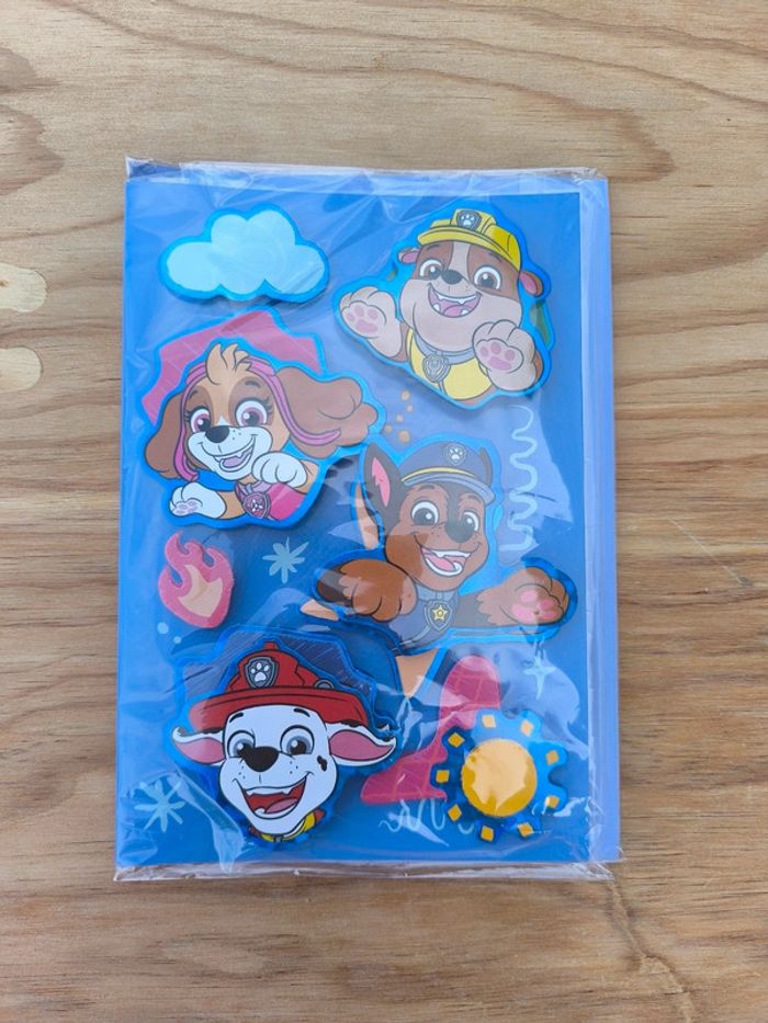 Carte anniversaire 3D Pat Patrouille neuve