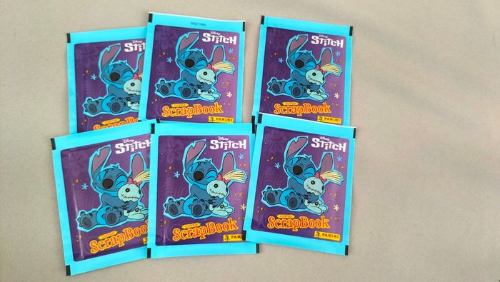 💙 Lot de 6 pochettes de stickers Stitch - Panini x Disney - Neuf 💙