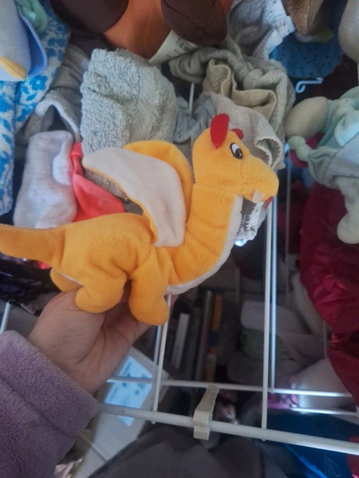 Doudou dragon jaune - photo numéro 2